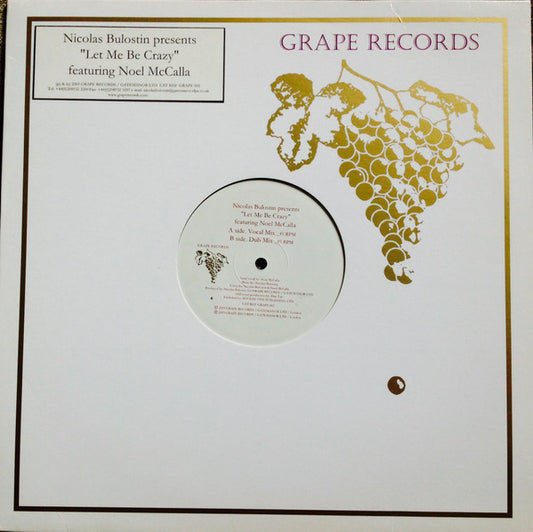 Nicolas Bulostin - Let Me Be Crazy - Used Vinyl Record 12"