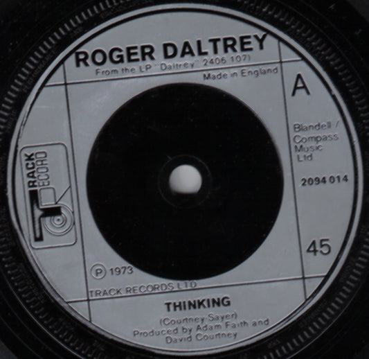 Roger Daltrey - Thinking - Used Vinyl Record 7"