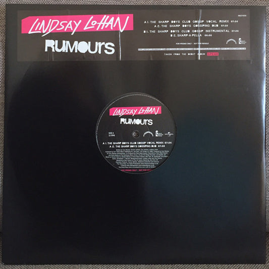 Lindsay Lohan - Rumours - Used Vinyl Record 12"
