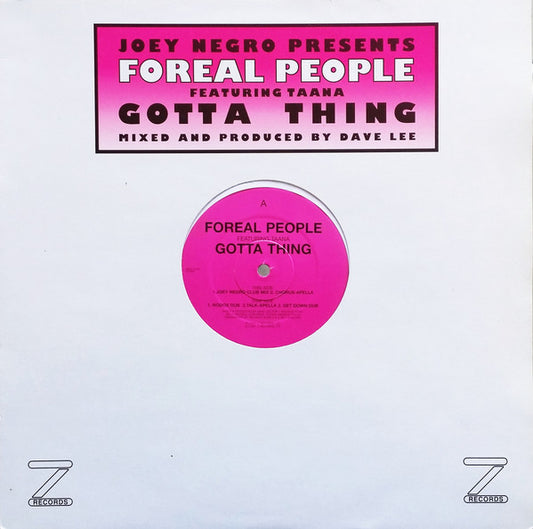 Joey Negro - Gotta Thing - Used Vinyl Record 12"