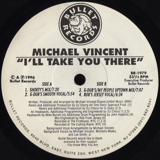 Michael Vincent - I'll Take You There - Used Vinyl Record 12"