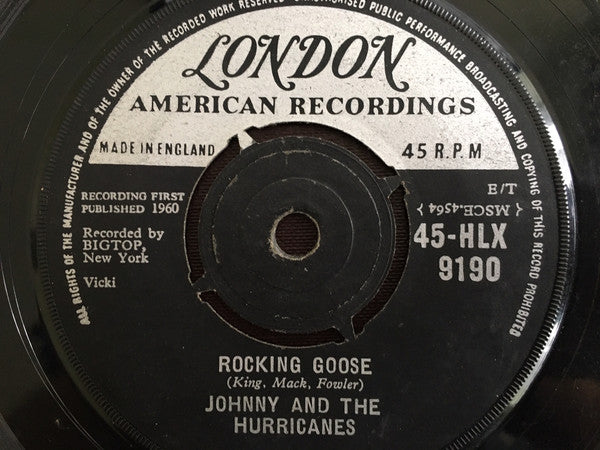 Johnny And The Hurri - Rocking Goose - Used Vinyl Record 7"