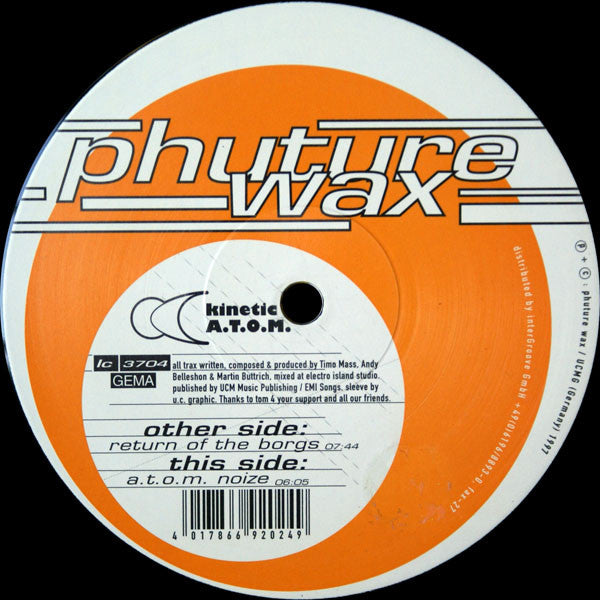 Kinetic A.T.O.M. - Return Of The Borgs - Used Vinyl Record 12"