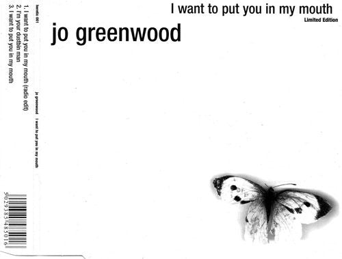 Jo Greenwood - I Want To Put You In My Mouth - Used CD