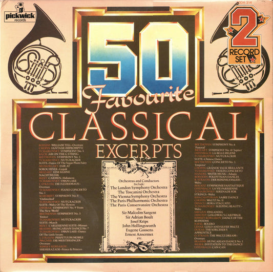 Various - 50 Favourite Classical Excerpts - Used Vinyl Record