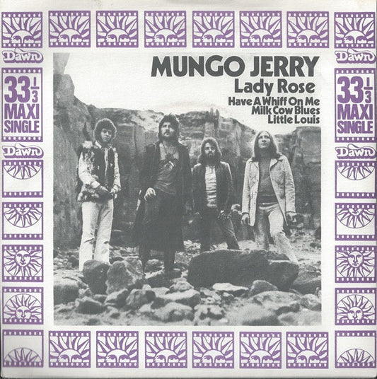 Mungo Jerry - Lady Rose - Used Vinyl Record 7"