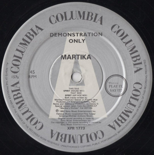 Martika - Spirit - Used Vinyl Record 12"