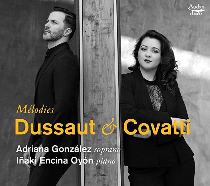 ADRIANA GONZALEZ - DUSSAUT & COVATTI MELODIES - New CD