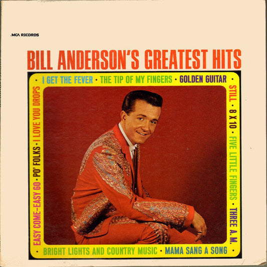 Bill Anderson - Bill Anderson's Greatest Hits - Used Vinyl Record