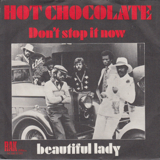 Hot Chocolate - Don't Stop It Now - Used Vinyl Record 7"