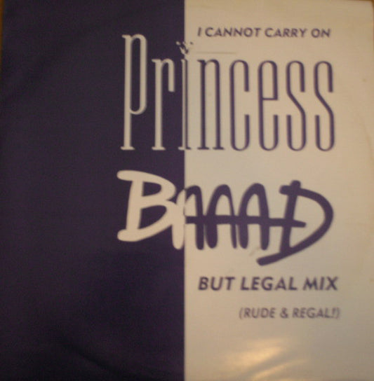 Princess - I Cannot Carry On - Used Vinyl Record 12"