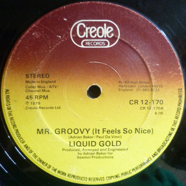 Liquid Gold - Mr. Groovy (It Feels So Nice) - Used Vinyl Record 12"