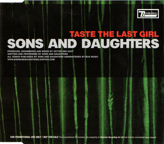Sons And Daughters - Taste The Last Girl - Used CD