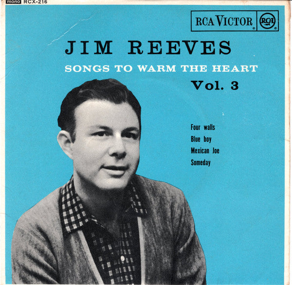 Jim Reeves - Songs To Warm The Heart Vol. 3 - Used Vinyl Record 7"