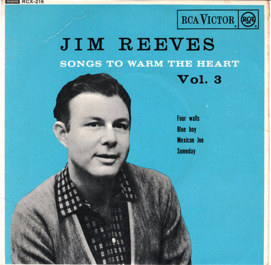 Jim Reeves - Songs To Warm The Heart Vol. 3 - Used Vinyl Record 7"