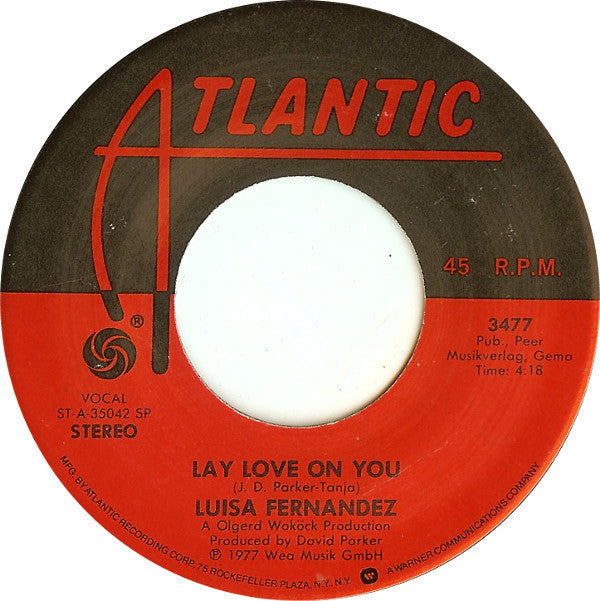 Luisa Fernandez - Lay Love On You / Make Me Feel Alright - Used Vinyl R