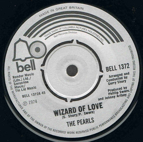 The Pearls - Wizard Of Love - Used Vinyl Record 7"