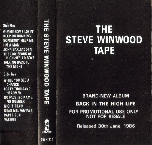 Steve Winwood - The Steve Winwood Tape - Used Cassette