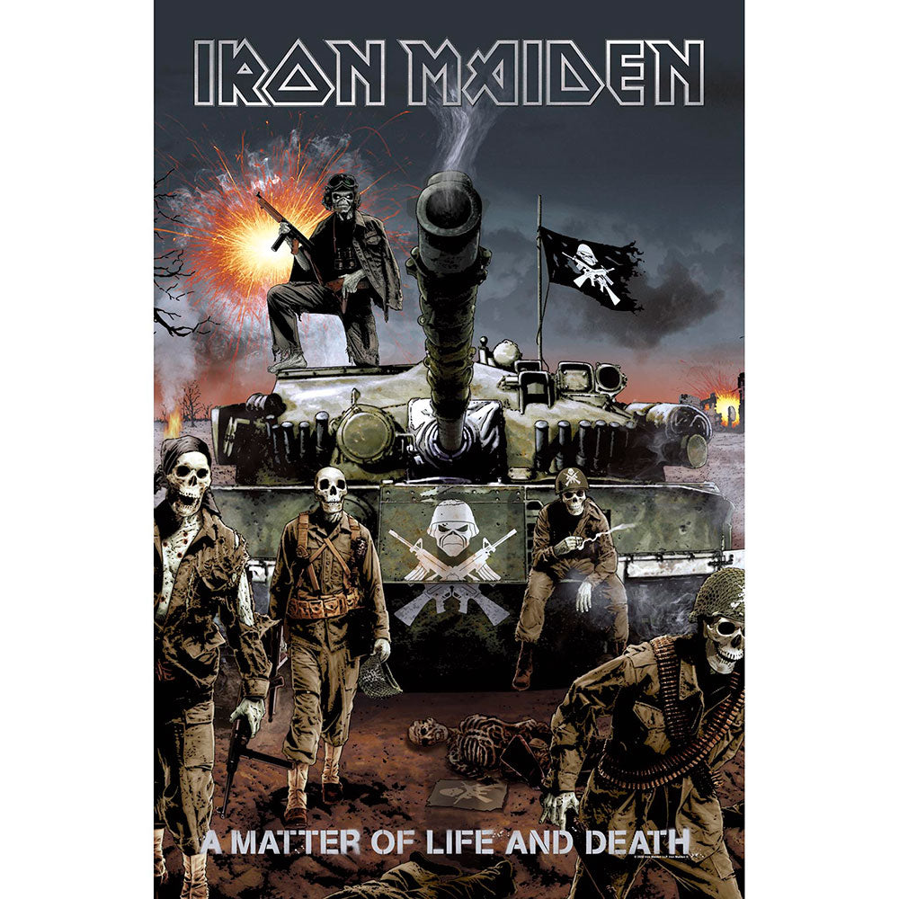 Iron Maiden - Textile Poster: A Matter Of Life And Death - Art Posters