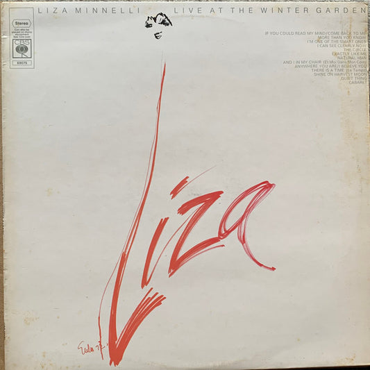 Liza Minnelli - Live At The Winter Garden - Used Vinyl Record