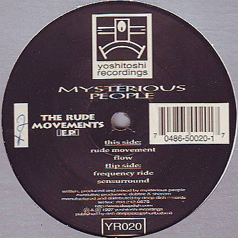 Mysterious People - The Rude Movements E.P. - Used Vinyl Record 12"
