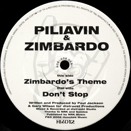 Piliavin & Zimbardo - Zimbardo's Theme - Used Vinyl Record 12"