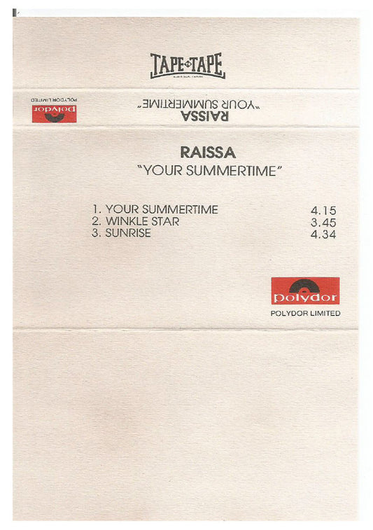 Raissa - Your Summertime - Used Cassette