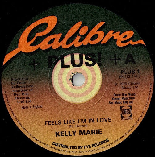 Kelly Marie - Feels Like I'm In Love - Used Vinyl Record 7"