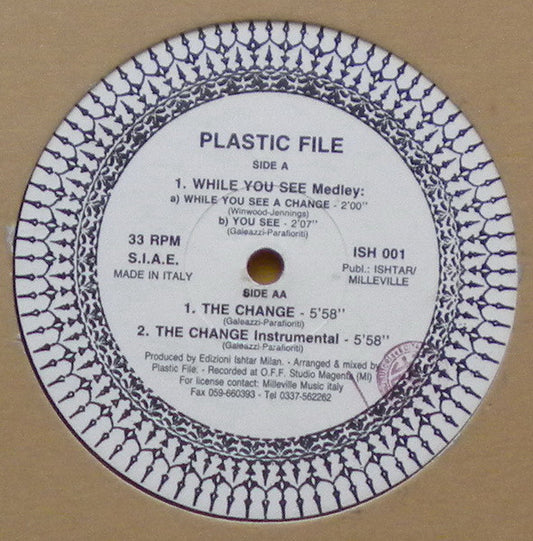 Plastic File - While You See Medley - New Vinyl Record 12"