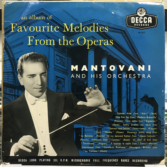 Mantovani And His Or - Favourite Melodies From The Operas - Used Viny