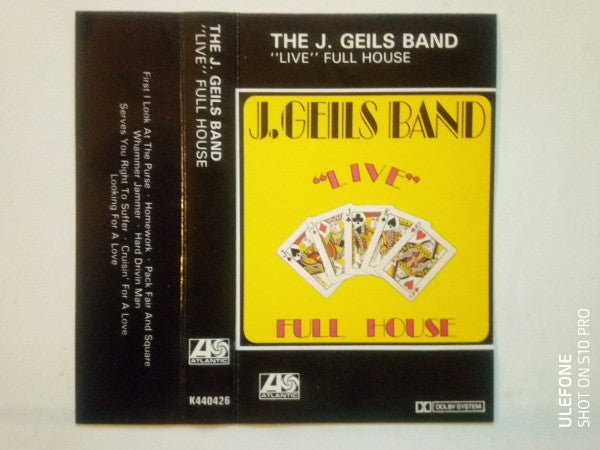 J. Geils Band - "Live" Full House - Used Cassette