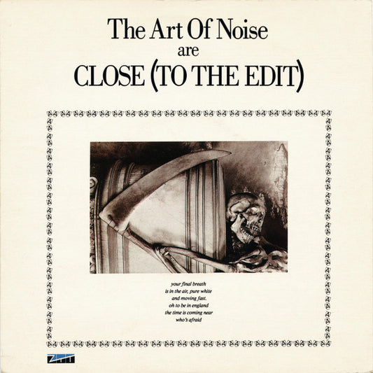 The Art Of Noise - Close (To The Edit) - Used Vinyl Record 7"