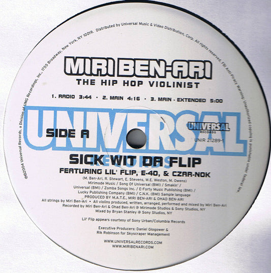 Miri Ben-Ari - Sick Wit Da Flip - Used Vinyl Record 12"