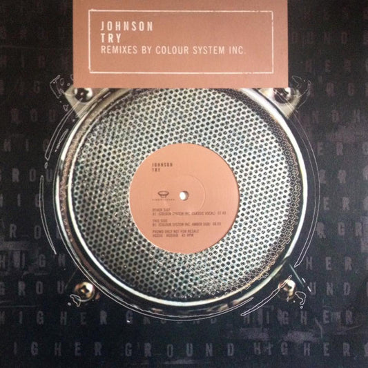 Johnson - Try (Colour System Inc. Remixes) - Used Vinyl Record 12"