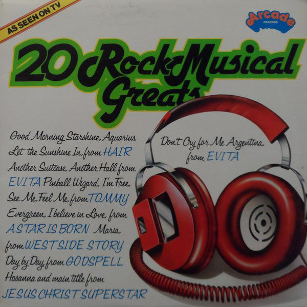 Unknown Artist - 20 Rock Musical Greats - Used Vinyl Record