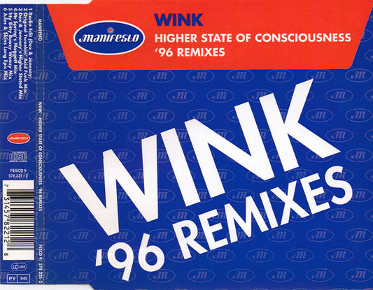 Josh Wink - Higher State Of Consciousness ('96 Remixes) - Used CD