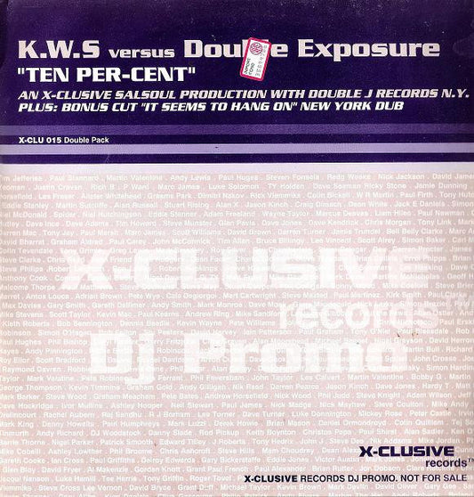 K.W.S. - Ten Per-Cent - Used Vinyl Record 12"