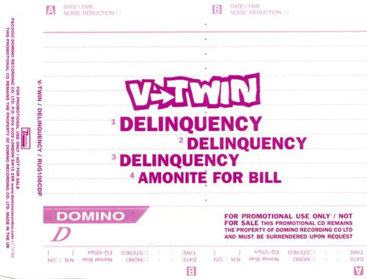 V-Twin - Delinquency - Used CD
