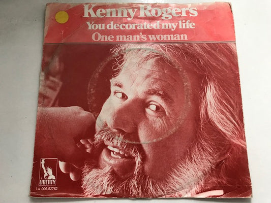 Kenny Rogers - You Decorated My Life - Used Vinyl Record 7"