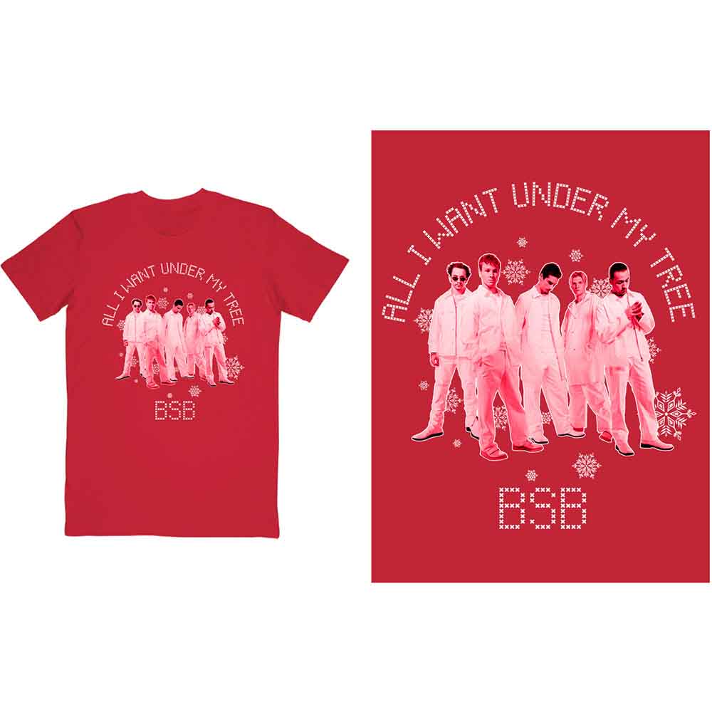Backstreet Boys - Backstreet Boys Unisex T-Shirt: All I Want Xmas (X-