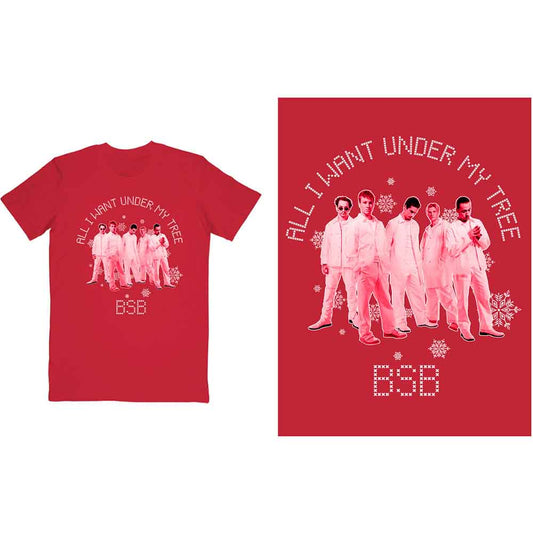 Backstreet Boys - Backstreet Boys Unisex T-Shirt: All I Want Xmas (X-