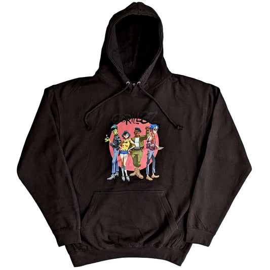 Gorillaz - hoodies - Unisex - Small - Long Sleeves - Group Circle Rise