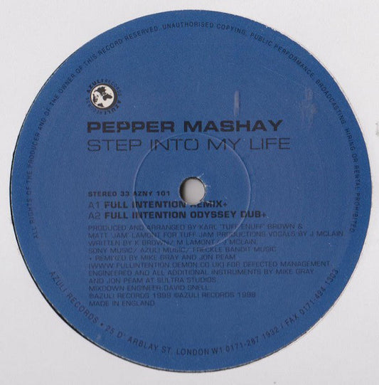 Pepper Mashay - Step Into My Life (Full Intention Mixes) - Used Vinyl R