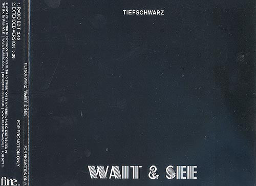 Tiefschwarz - Wait & See - Used CD