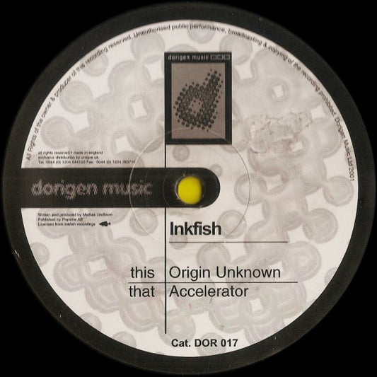 Inkfish - Origin Unknown / Accelerator - Used Vinyl Record 12"
