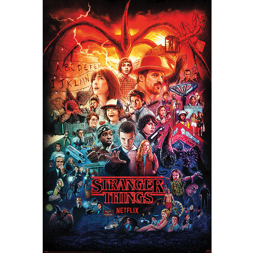 Stranger Things - 4 Poster Montage 123 - Posters