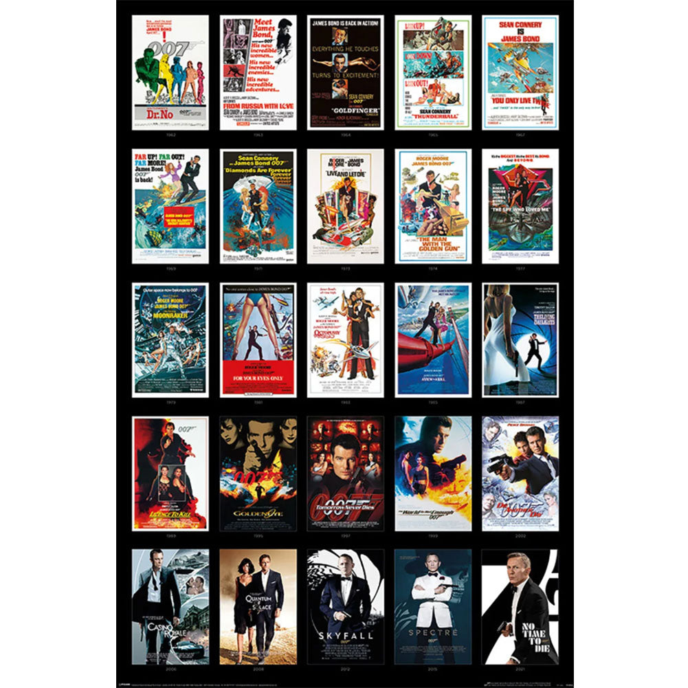 James Bond - Poster 25 Films 290 - Posters