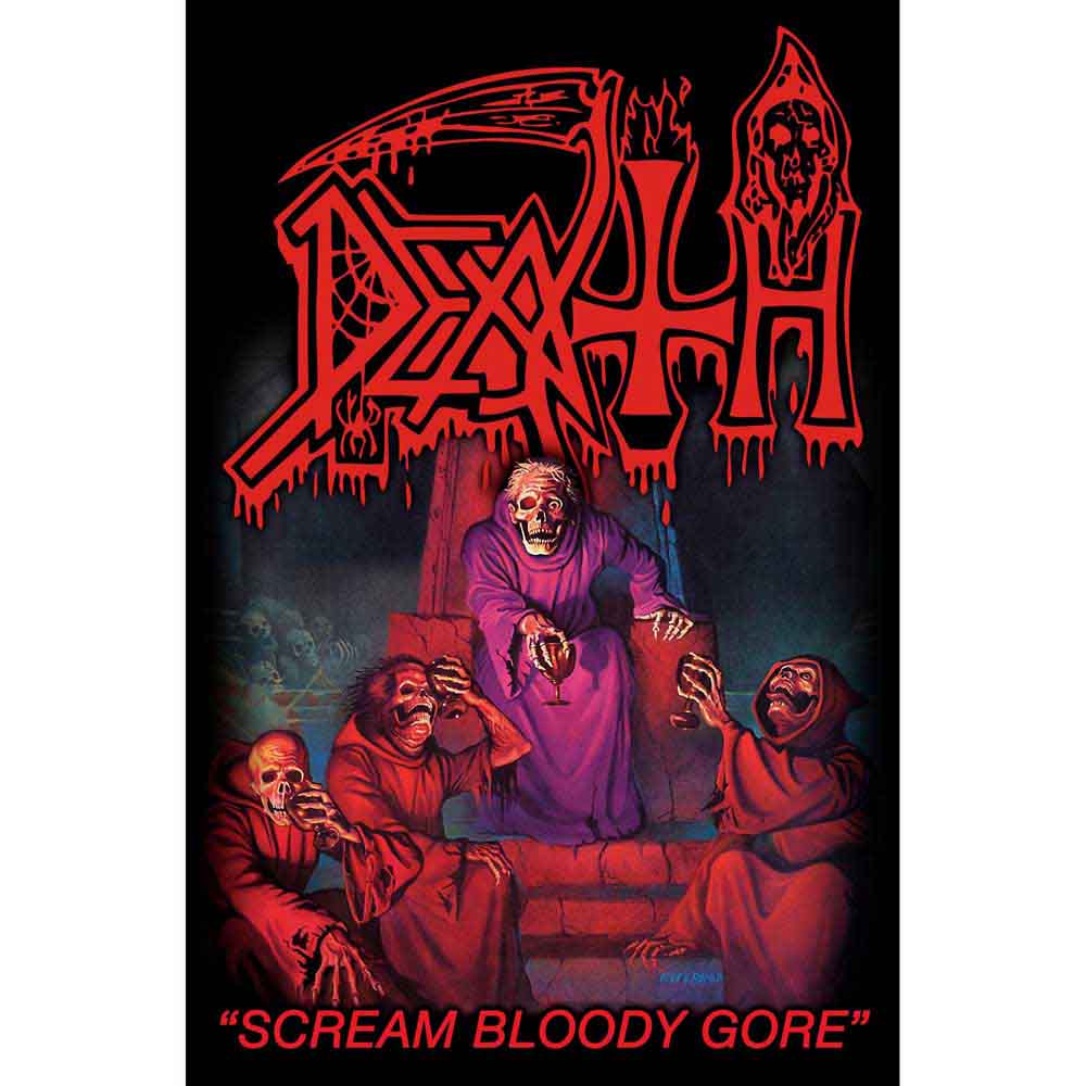 Death - Textile Poster: Scream Bloody Gore - Art Posters