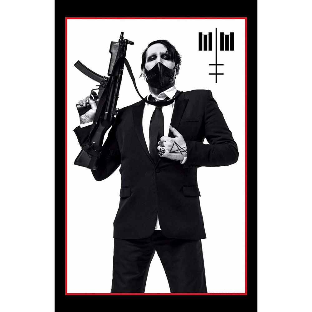 Marilyn Manson - Textile Poster: Machine Gun - Art Posters