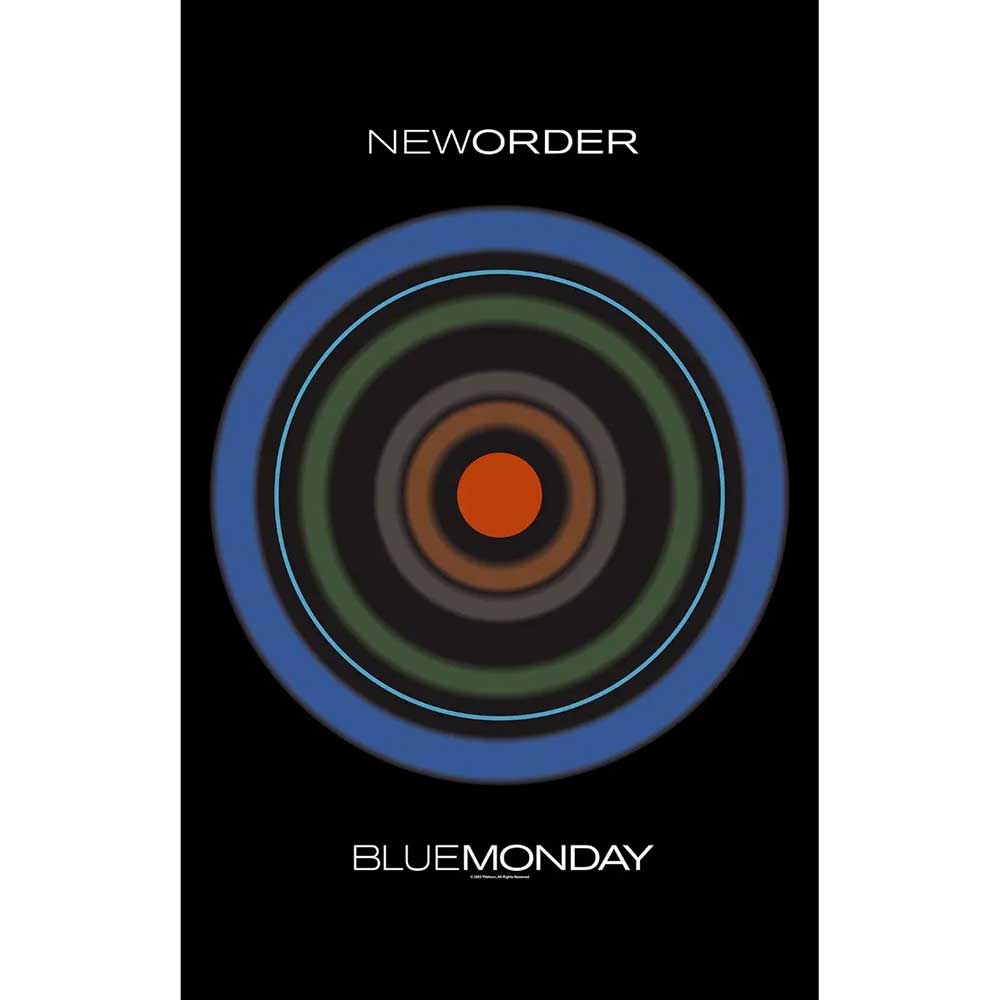 New Order - Textile Poster: - Art Posters - Blue Monday